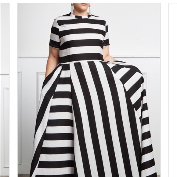 Plus Size Black and White Dress💜🎈 - Picture 2 of 4